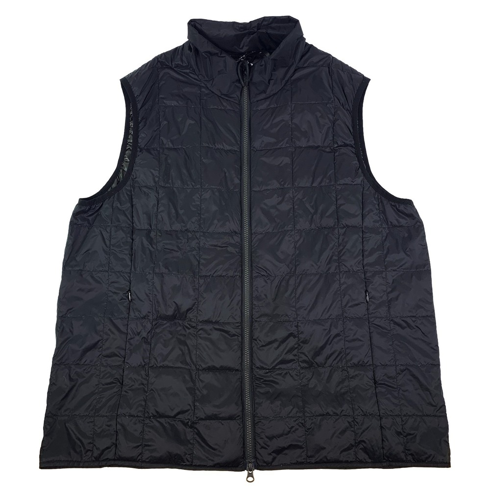 Taion Down Puffer Vest Womens Sz 2XL Black Full Zip Military Outerwear Japanese